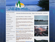 Tablet Screenshot of mylakeofthewoods.com